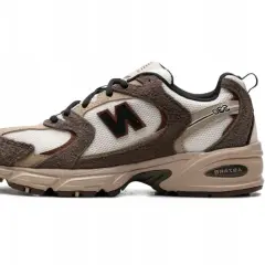 Buty sportowe New Balance 530 w odcieniach brązu, idealne na codzienne spacery.