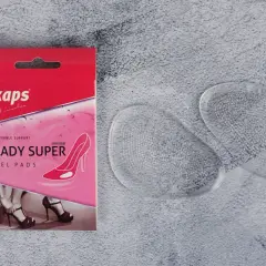 Kaps Lady Super Gel Pads – skuteczny sposób na obcierające buty. Dwa przezroczyste wkładki żelowe.