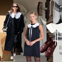 Kolia co to? Stylowe kołnierzyki zdobią kobiety na zdjęciach, dodając elegancji. Detale tworzą całość.