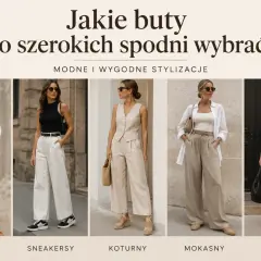 Modne stylizacje ze spodniami palazzo: od sandałów po klapki, zobacz, jakie buty wybrać do szerokich nogawek.