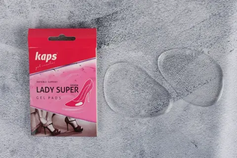Kaps Lady Super Gel Pads – skuteczny sposób na obcierające buty. Dwa przezroczyste wkładki żelowe.