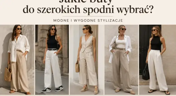 Modne stylizacje ze spodniami palazzo: od sandałów po klapki, zobacz, jakie buty wybrać do szerokich nogawek.