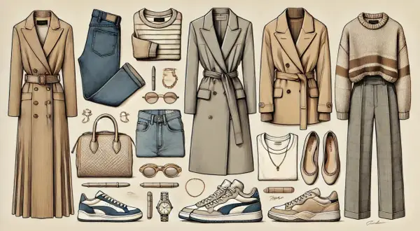 Eleganckie płaszcze, jeansy, swetry i stylowe sneakersy – inspiracje na codzienne stylizacje.