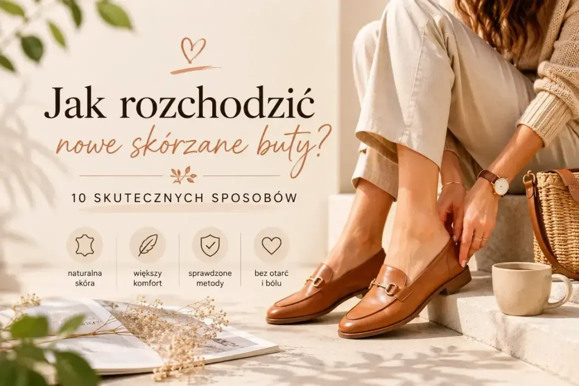 Eleganckie, brązowe, skórzane mokasyny, które mogą być na początku niewygodne. Poradnik podpowiada, jak je rozchodzić, by cieszyć się komfortem.