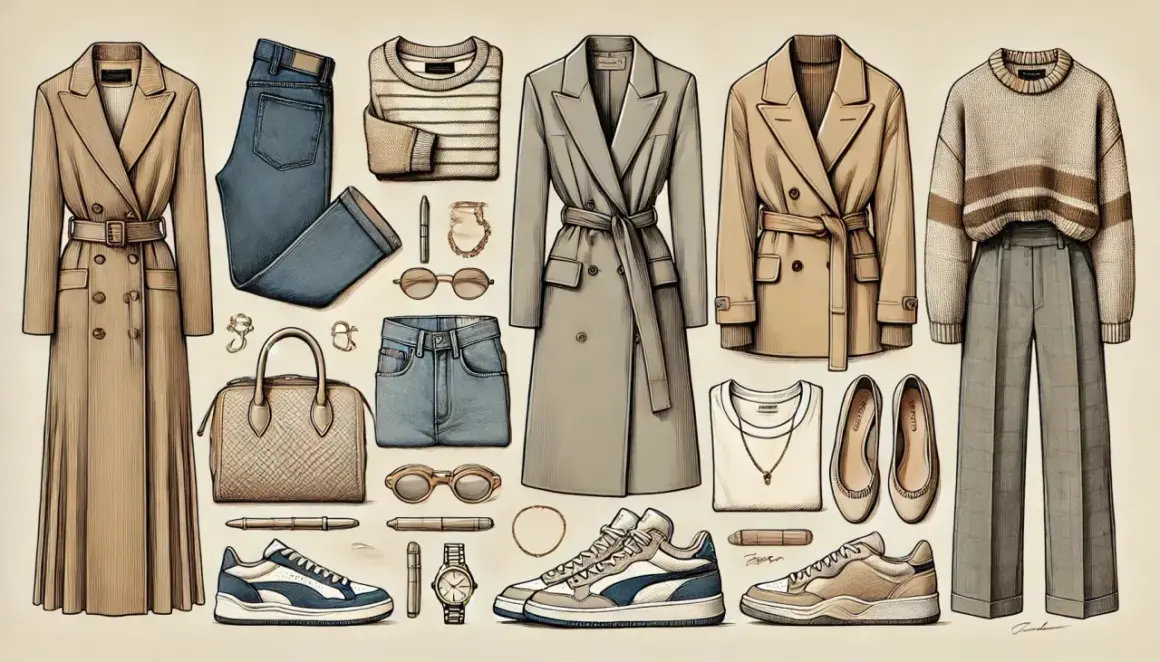 Eleganckie płaszcze, jeansy, swetry i stylowe sneakersy – inspiracje na codzienne stylizacje.