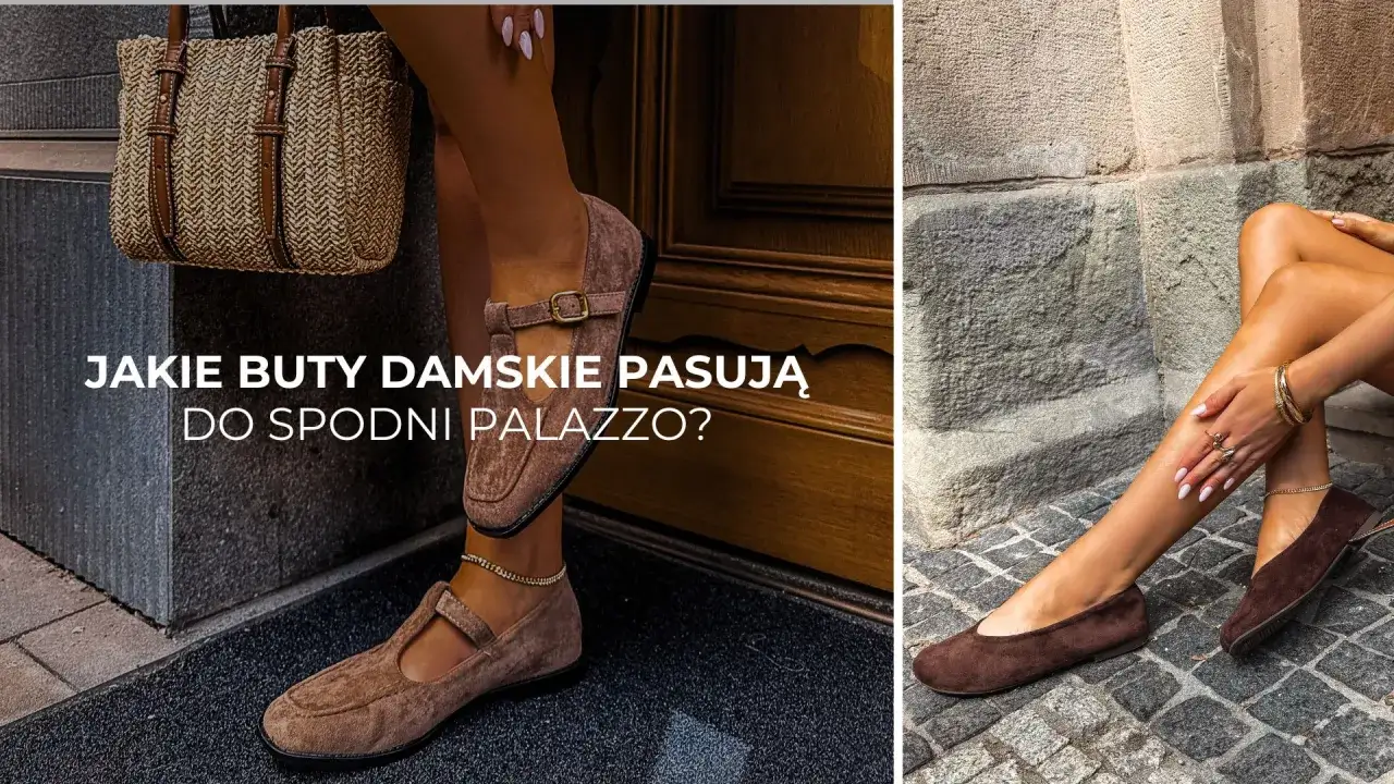 Eleganckie stylizacje ze spodniami palazzo. Damskie buty zamszowe na płaskiej podeszwie idealnie uzupełniają letnie outfity.